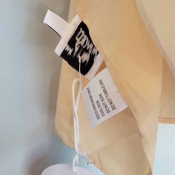 Polly Princess Life of the Party Beige Scarf Top Size 8 New with Tags - Picture 5 of 7